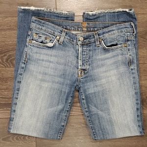 ❤7 FOR ALL MANKIND BOYCUT BUTTON FLY BOOTCUT JEANS